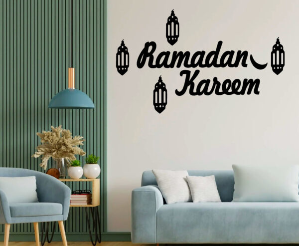 ramzan kareem islamic calligraphy 3d wooden wall decorative gift stylish design office living room i decorating items - Image 3