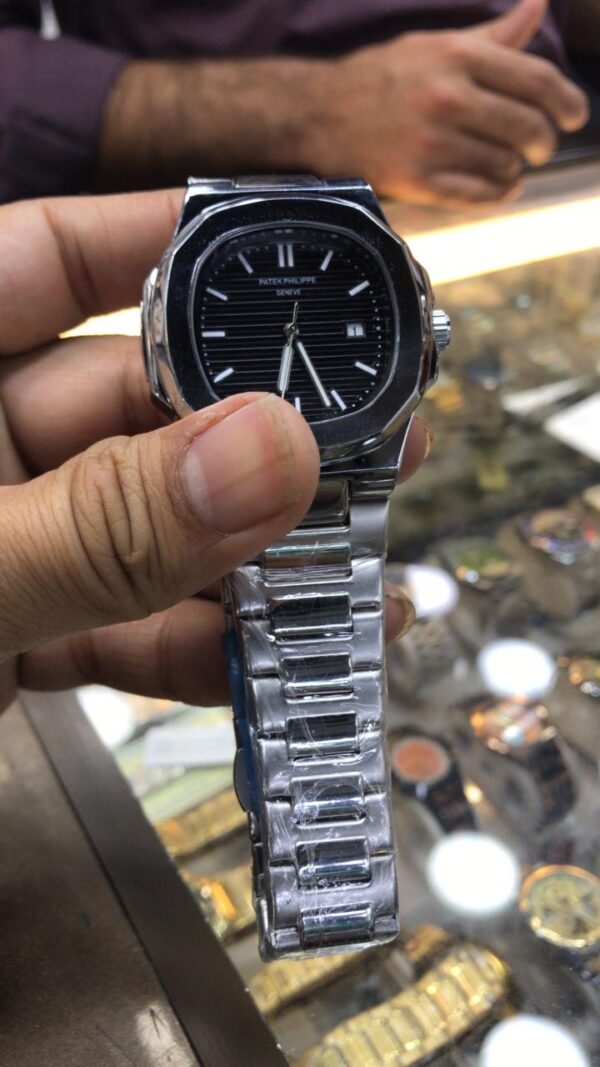 patek philippe geneve watch for men | best quality stainless steel watch for men | analog watch for men ( with normal box ) - Image 5