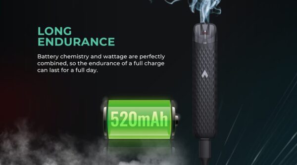 uwell popreel n1 pod system kit 520mah 2ml + strawberry flavour | best quality pod/vape/e-cigarette ( random color )( without display ) - Image 11
