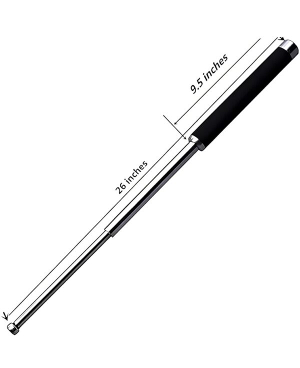 tactical baton extendable self defence stick | best quality metal self defence stick | camping equipment multifunctional folding tool hike ( random color ) - Image 4