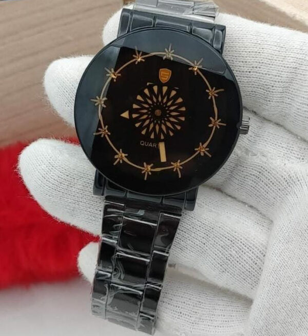 quartz black stylish watch quartz | best quality watch for men's