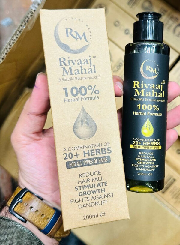 rivaaj hair oil hair food organic hair problem solution 200 ml | best quality hair food oil - Image 4