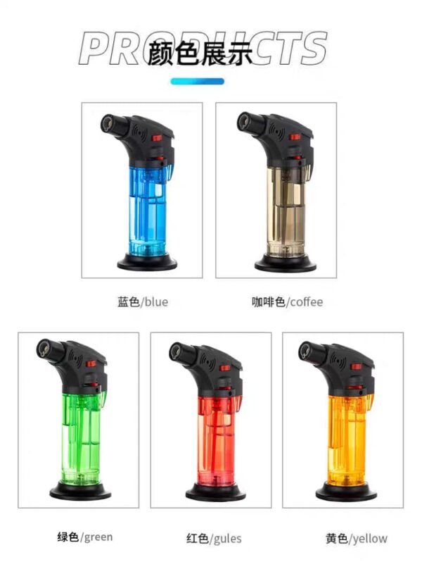 refillable torch cigar lighter | best quality cigar lighter | hard plastic lighter ( random color ) ( without box ) - Image 3