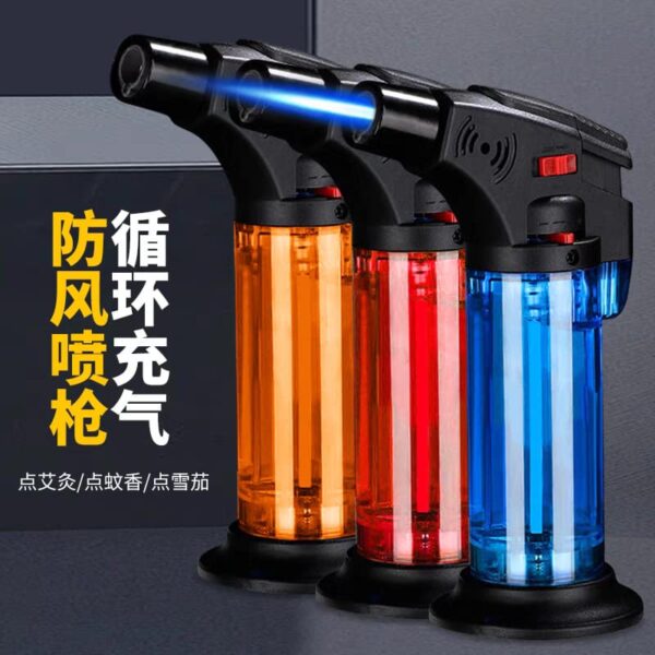 refillable torch cigar lighter | best quality cigar lighter | hard plastic lighter ( random color ) ( without box ) - Image 6