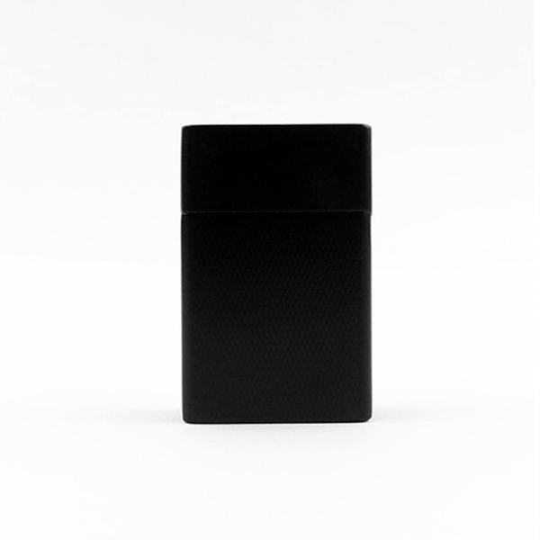 premium refillable fancy heater lighter – sleek black design - without box - metal material - Image 3
