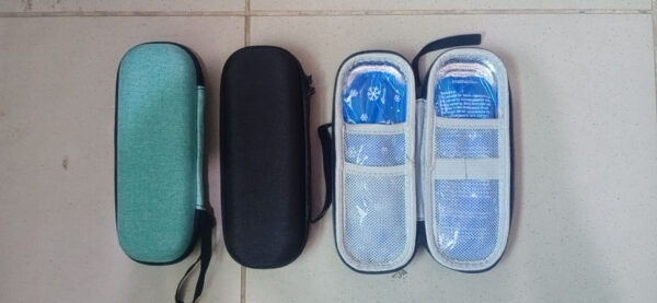 1/2 set insulin pen cooling travel box diabetes medication insulation cooling storage box, with reusable ice packs, suitable for insulin pen and diabetes supplies storage insulation bag (random color) - Image 2