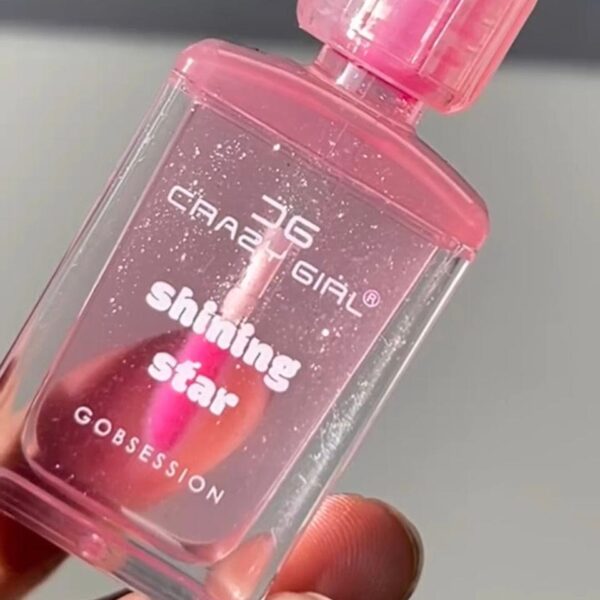 crazy girl - bottle shape tinted jelly lip oil | moisturizing tinted lip gloss (pink shade) - Image 3