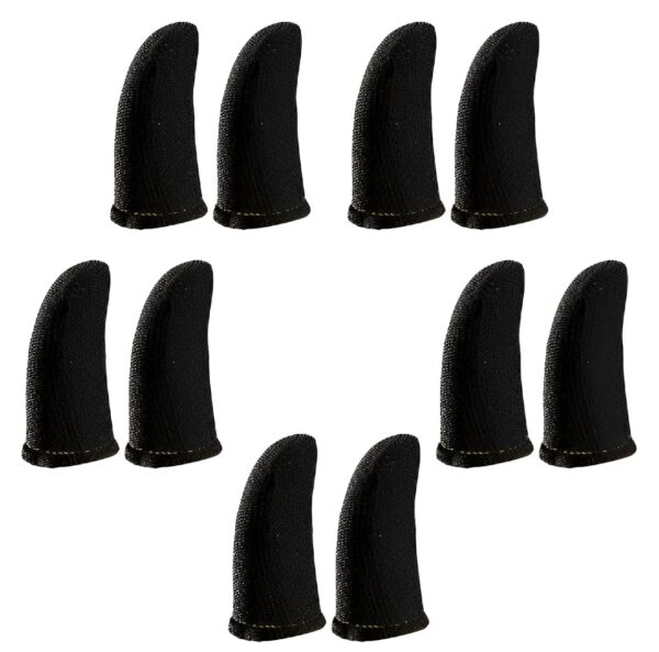 premium gaming finger sleeves bundle -  breathable, anti-sweat, touch screen-friendly thumb gloves for pubg & mobile gaming - Image 3