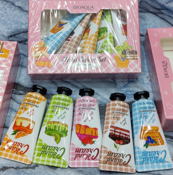 pack of 05 - bio aqua hand cream set | best quality hand cream set | cream for skin - Image 3