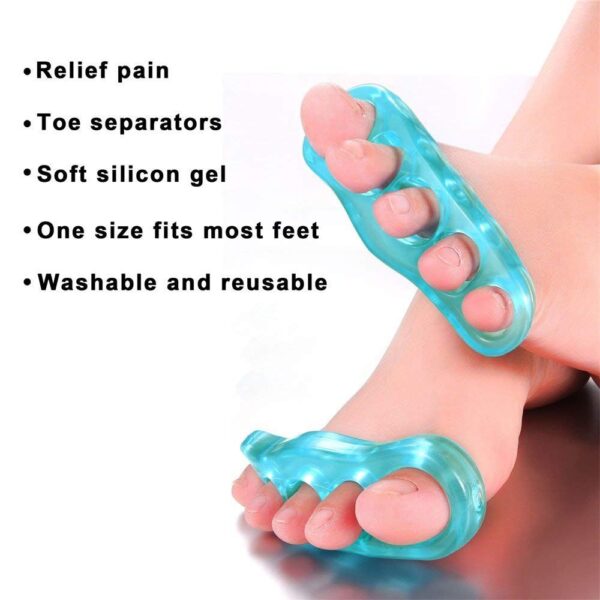 reusable gel toe separators & straighteners for hammer & overlapping toes - unisex ( random color ) - Image 13