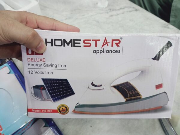home star solar iron/energy saving iron | best quality 12v iron | 12 volt dry iron for heavy duty | metal iron - Image 19