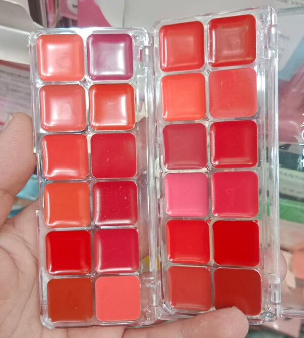 violet makup lip cream pallete | matte color lipstick palette | eyeshadow pallete (random shades) - Image 3