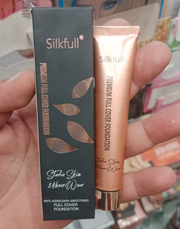 1 piece silkfull tube makeup foundation waterproof | best quality long-lasting foundation makup foundation 15g - Image 2