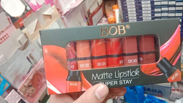 pack of 6 bob super stay matte lipstick set | best quality matte lipsticks for women (random shades) - Image 5
