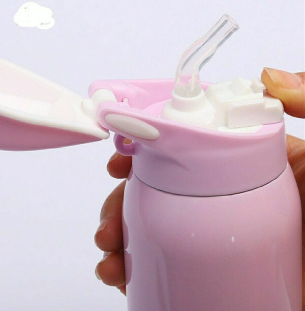 1 pc imported stainless steel vacuum sports water bottle | sport thermos water bottle | thermos mug 500ml (random color) - Image 4