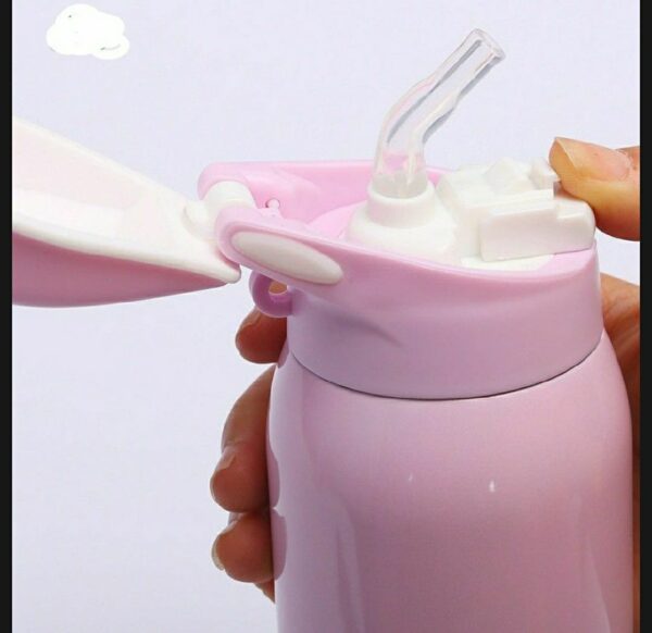 1 pc imported stainless steel vacuum sports water bottle | sport thermos water bottle | thermos mug 500ml (random color) - Image 5