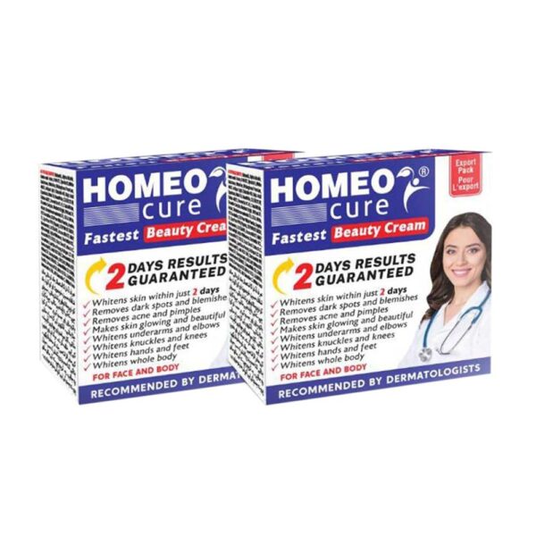 pack of 2 homeo cure whitening beauty cream highly concentrated skincare cream 30g - Image 3