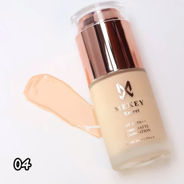 mekey xecret match perfection stay matte waterproof foundation (30ml) - Image 2