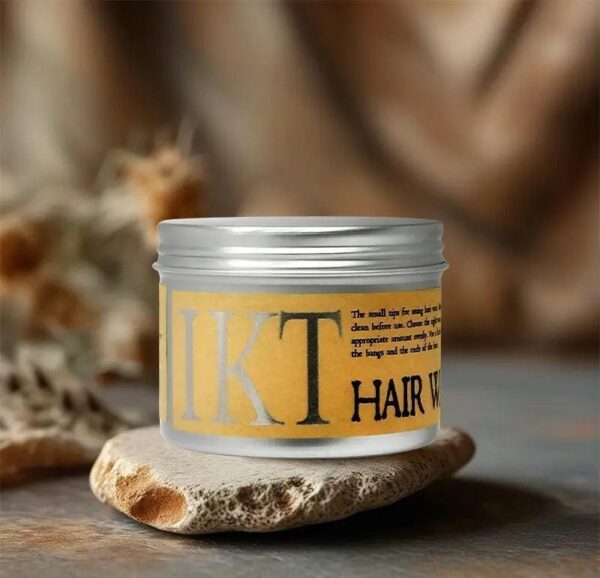 ikt hair styling gel wax | styling hair frizz fixed fluffy  men styling wax edge control 130g - Image 3