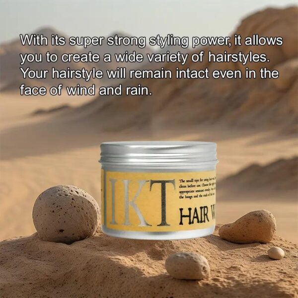 ikt hair styling gel wax | styling hair frizz fixed fluffy  men styling wax edge control 130g - Image 5