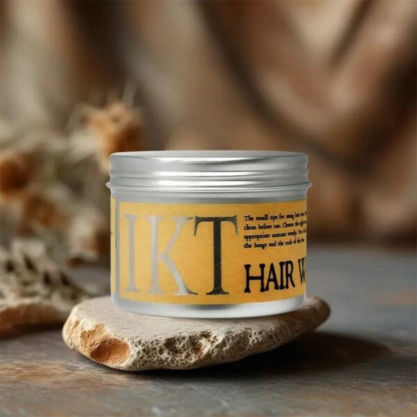ikt hair styling gel wax | styling hair frizz fixed fluffy  men styling wax edge control 130g - Image 7