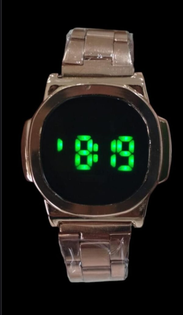 led touch screen digital watch | best quality digital touch watch | stainless steel cell operated watch - Image 7