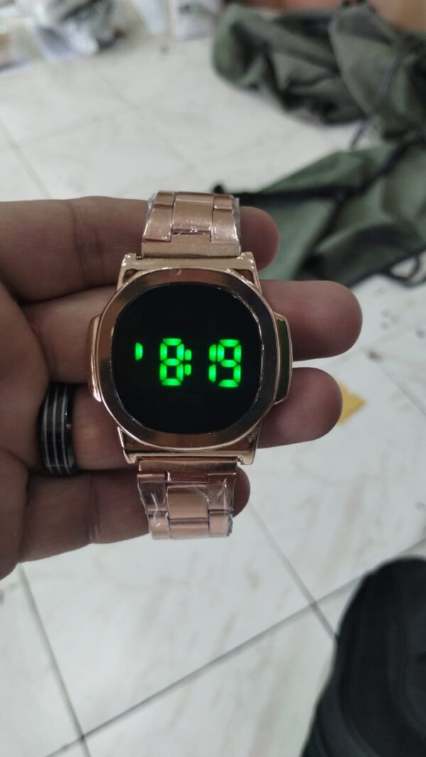 led touch screen digital watch | best quality digital touch watch | stainless steel cell operated watch - Image 5