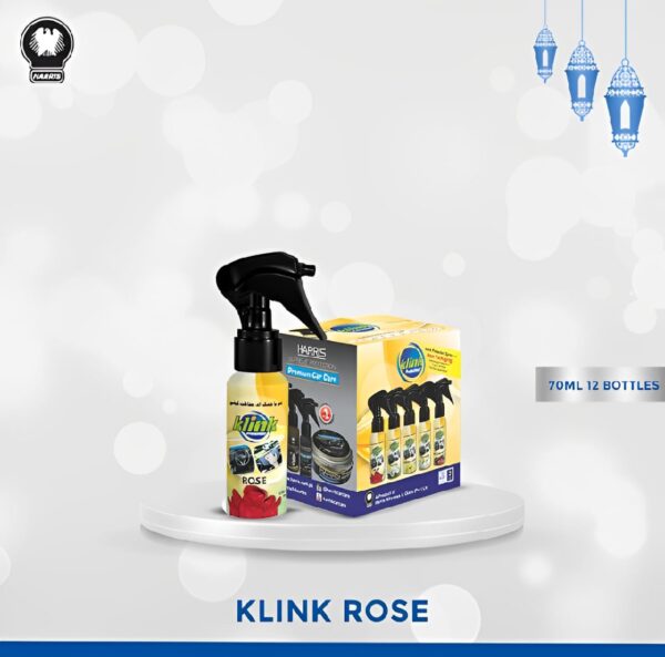 pack of 12 klink protectant rose dashboard polish | best quality dashboard shining spray 70ml - Image 3