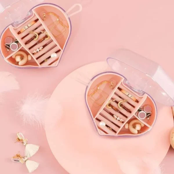 jewellery box organiser small travel jewelry storage case for rings earrings necklace bracelets jewelry gift box(random color) - Image 8