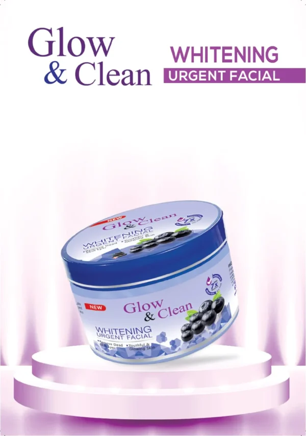 glow & clean urgent whitening facial.