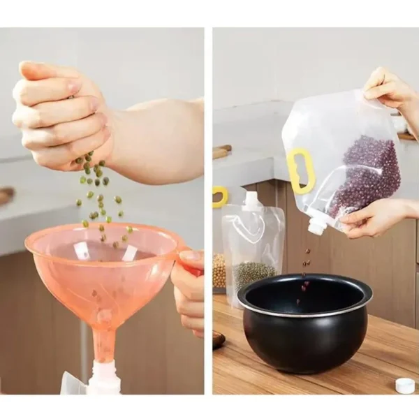 moisture-proof sealed transparent food grain pouch | storage bag for rice, flour, cereals, nuts etc - Image 8