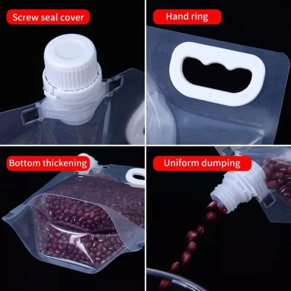 moisture-proof sealed transparent food grain pouch | storage bag for rice, flour, cereals, nuts etc - Image 9