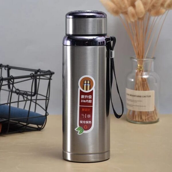 stainless steel vacuum thermos flask bottle 800ml  (random colors) - Image 3