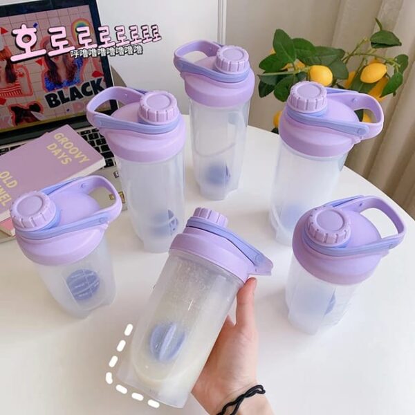 sports fitness protein shaker bottle for boys and girls 700ml (random color) - Image 4