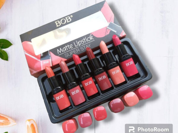 pack of 6 bob super stay matte lipstick set | best quality matte lipsticks for women (random shades) - Image 7