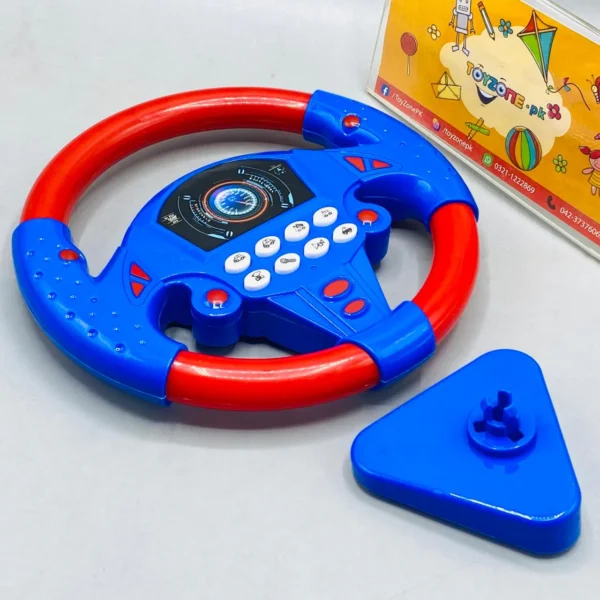 simulation driving car steering wheel learning toy for kids (random color) - Image 6