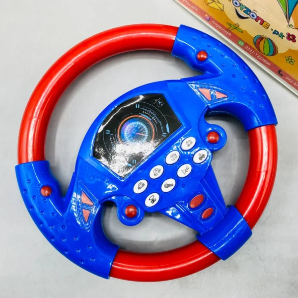 simulation driving car steering wheel learning toy for kids (random color) - Image 4