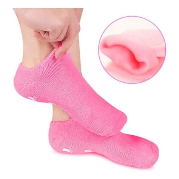 spa gel socks, ultra soft silicone full foot/heel protection socks - Image 11