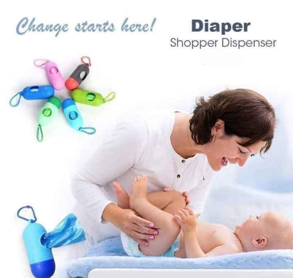 portable diaper shopper dispenser durable design (random color)