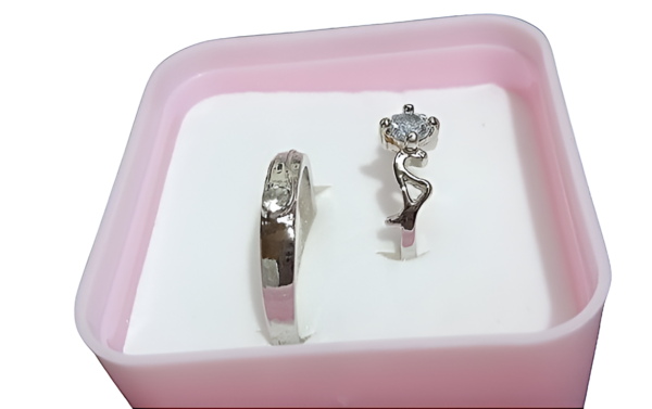 1 pair of couple ring for engagement and friendship gift | stainless steel ring - Image 9