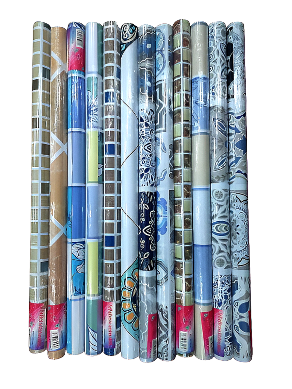 waterproof wallpaper stickers decorative films wall paper sheet marble, box, art design (random designs)