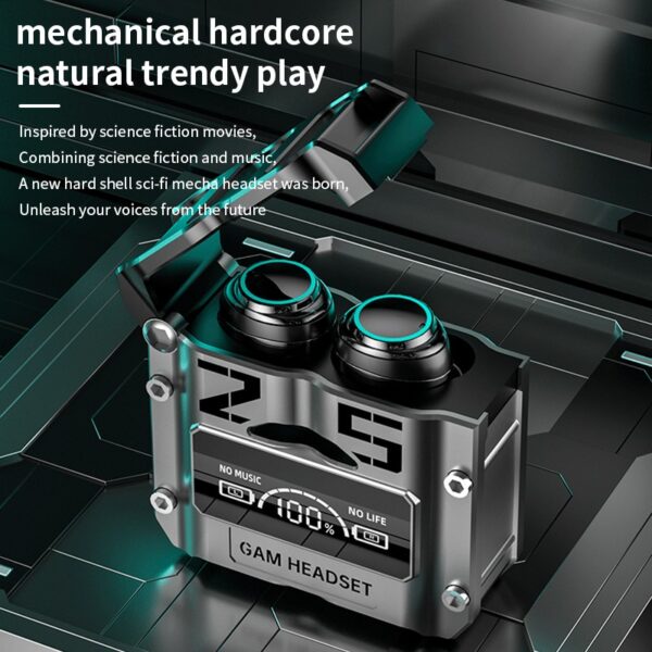 m25 wireless headphones earphones bluetooth touch control noise reduction stereo waterproof earbuds headset (random color) - Image 2