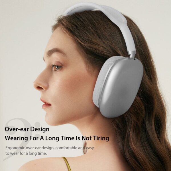 apple airpods max wireless over-ear headphones. active noise cancelling, transparency mode, spatial audio, refurbished headphones(random color)