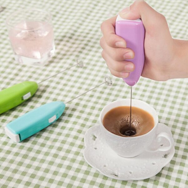 multipurpose electric coffee beater handheld mini blenders coffee mixer milk foamer portable egg whisk (random color) - Image 11