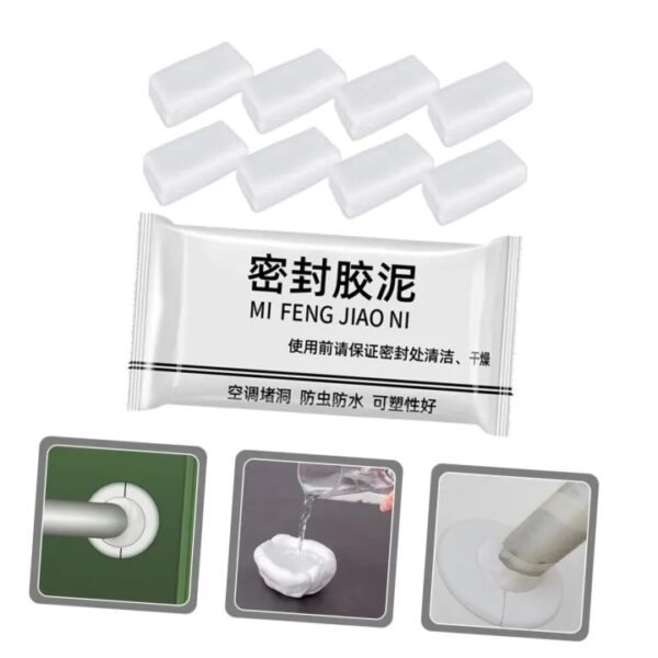 1pcs repair clay repair glue pipe sealing glue fireproof caulking glue wall sealing mud quick repair mud hole sealing glue pipeline air conditioning hole seal