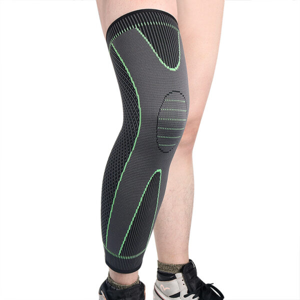 1 pcs compression knee pads support sleeve protector elastic kneepad brace spring support volleyball running silicone long full legs sleeve arthritis running gym sport - Image 6