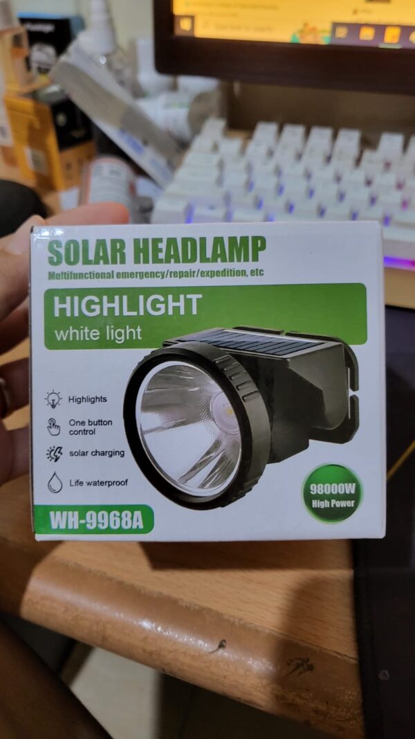 solar headlamp wh-9968a – ultra-bright, rechargeable & eco-friendly for outdoor adventures! - Image 4