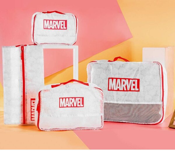 4 pcs set marvel- travel storage bag