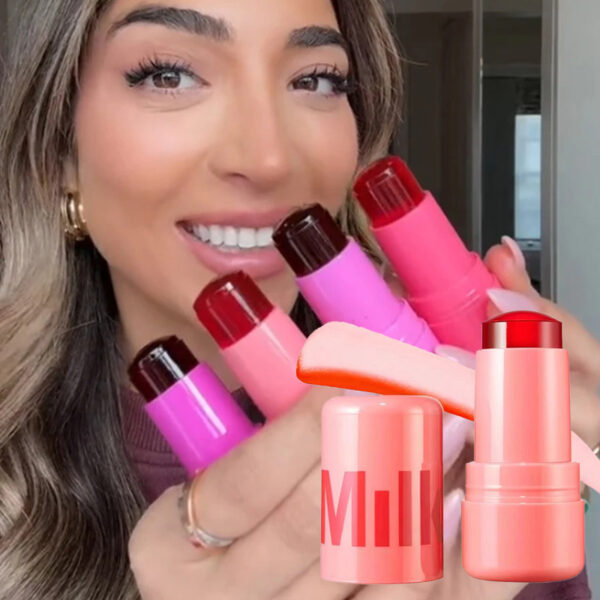 pack 4 milk makeup blush high pigment jelly tint, refreshing & hydrating long-lasting colour jelly tint (random color) - Image 11
