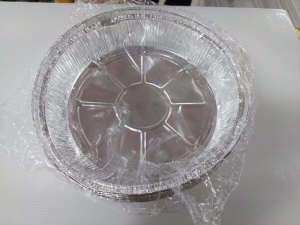 round foil aluminium food plate | food packing container - 10pcs - Image 6